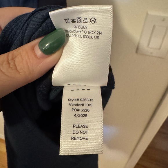 NEW Krimson Klover Bainbridge Dress Racerback Modal Stretch Blue Midi Small NWT - Picture 11 of 11